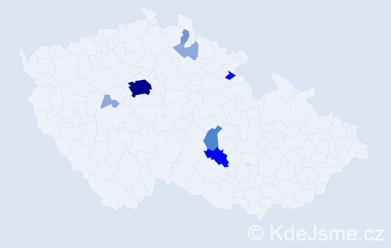 Příjmení: 'Romanets', počet výskytů 22 v celé ČR