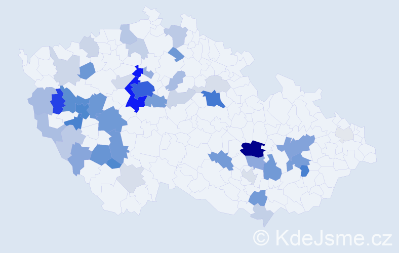 Příjmení: 'Soyma', počet výskytů 183 v celé ČR