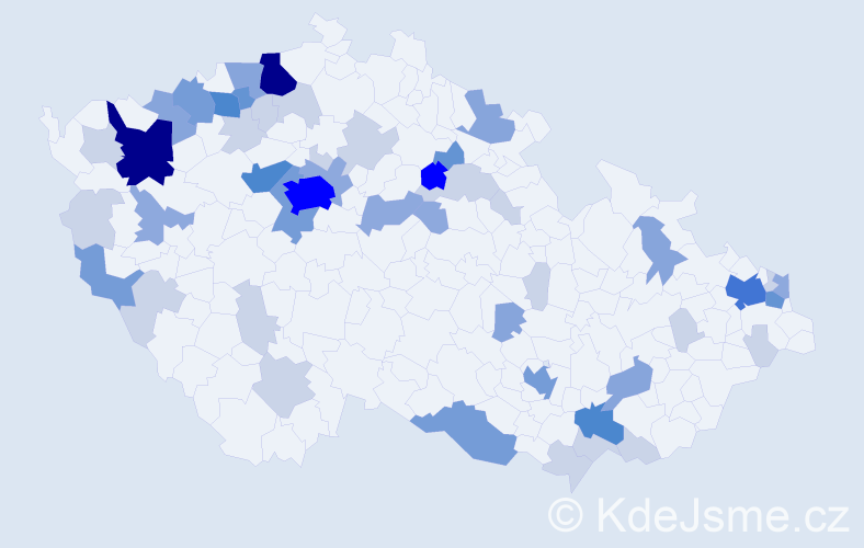 Příjmení: 'Škultéty', počet výskytů 153 v celé ČR