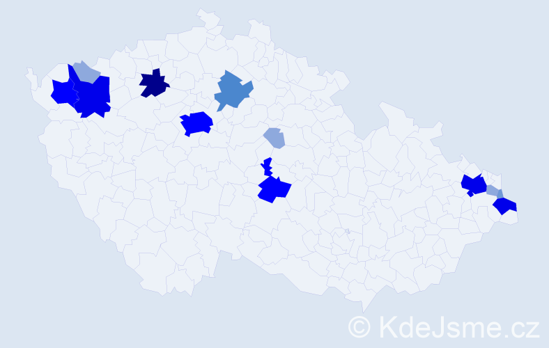 Příjmení: 'Gora', počet výskytů 41 v celé ČR