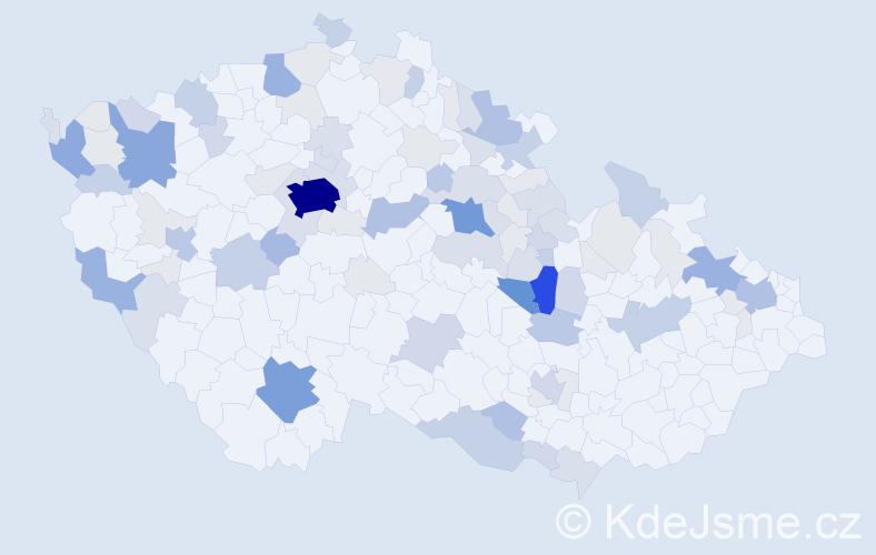 Příjmení: 'Sauerová', počet výskytů 322 v celé ČR