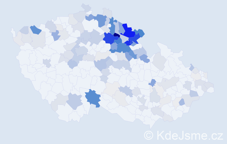 Příjmení: 'Vik', počet výskytů 467 v celé ČR