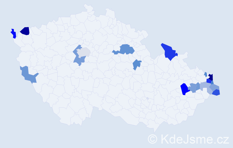 Příjmení: 'Gawlowská', počet výskytů 31 v celé ČR