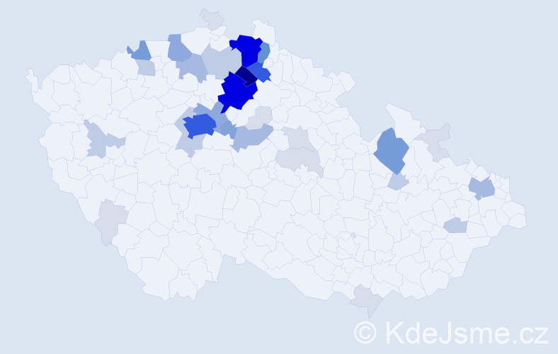 Příjmení: 'Flanderka', počet výskytů 139 v celé ČR