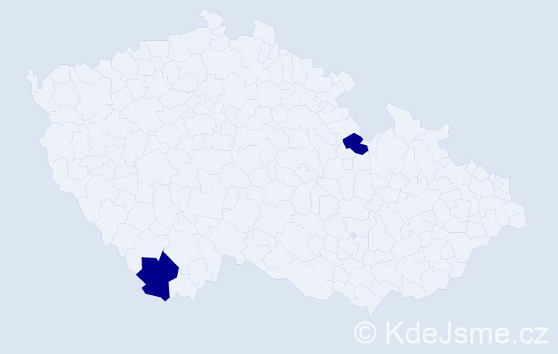 Příjmení: 'Gradzik', počet výskytů 2 v celé ČR