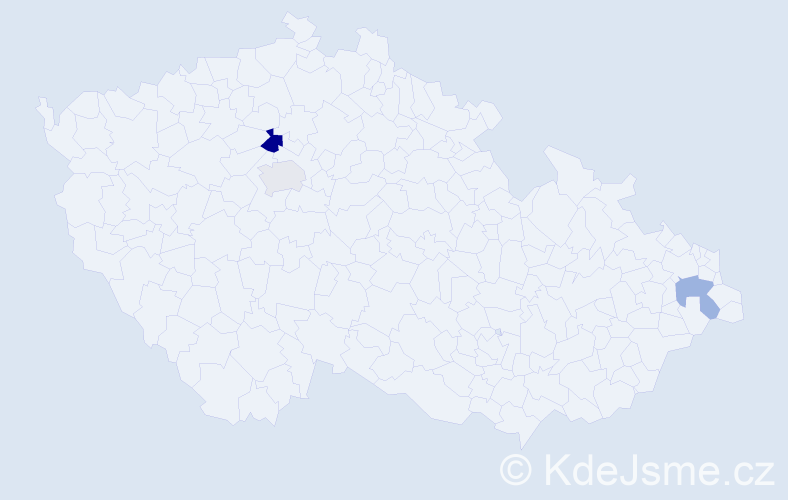 Příjmení: 'Krečun', počet výskytů 4 v celé ČR