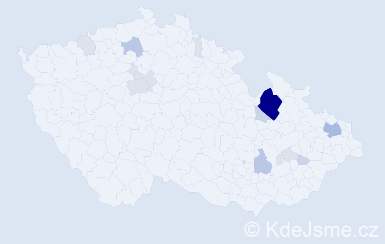 Příjmení: 'Kranich', počet výskytů 47 v celé ČR