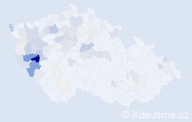 Příjmení: 'Hodan', počet výskytů 334 v celé ČR