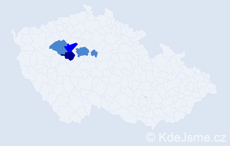 Příjmení: 'Cedlová', počet výskytů 8 v celé ČR