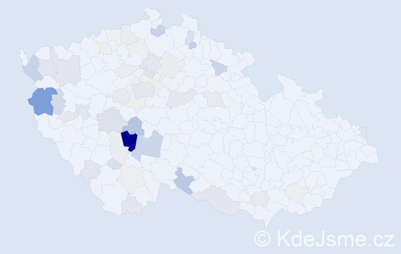 Příjmení: 'Kortanová', počet výskytů 183 v celé ČR