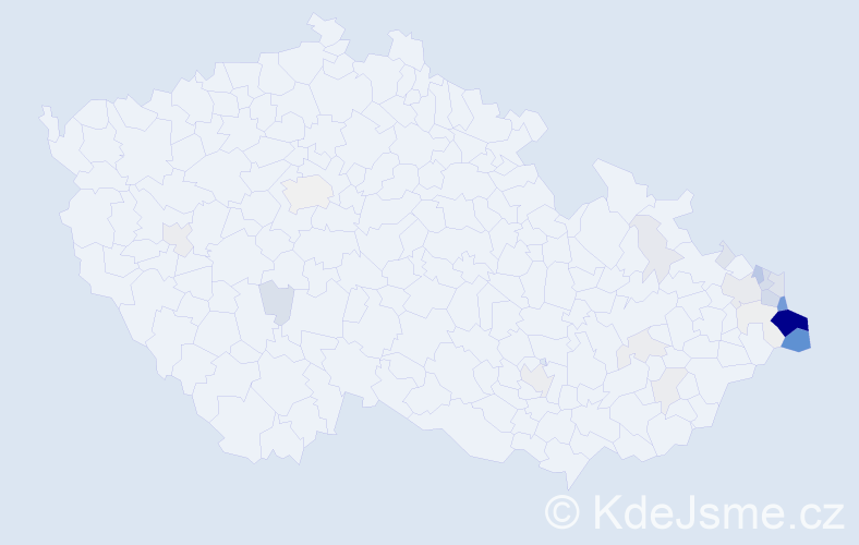 Příjmení: 'Trombik', počet výskytů 119 v celé ČR