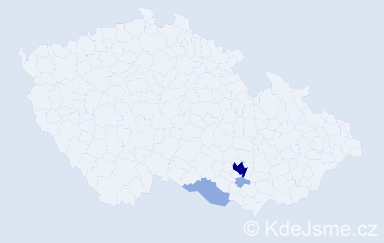 Příjmení: 'Tauwinkelová', počet výskytů 10 v celé ČR