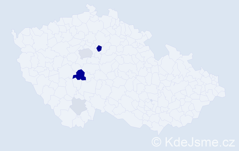 Příjmení: 'Kundrlík', počet výskytů 14 v celé ČR