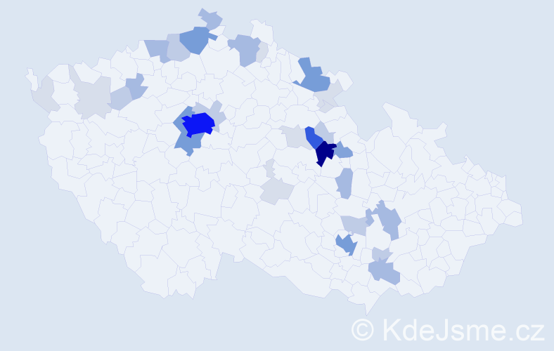 Příjmení: 'Marhold', počet výskytů 116 v celé ČR