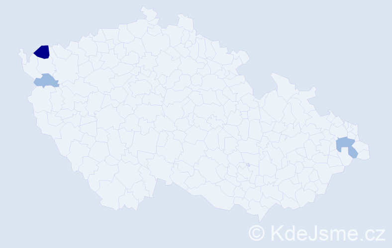 Příjmení: 'Maxilonová', počet výskytů 6 v celé ČR