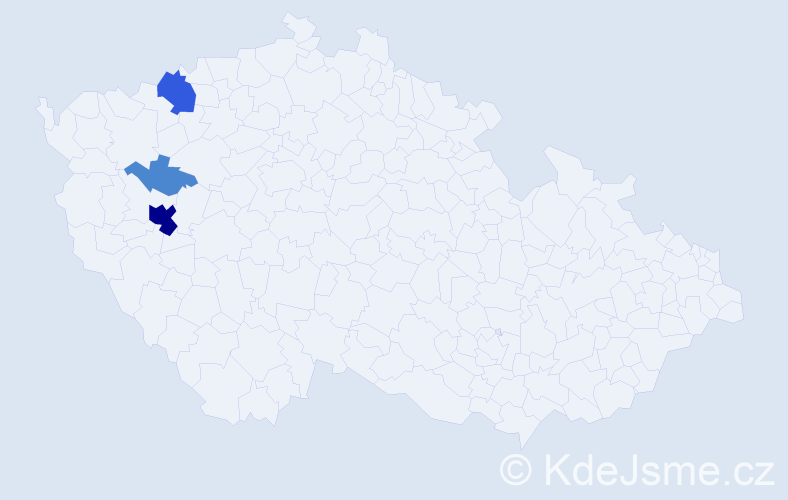 Příjmení: 'Lauseckerová', počet výskytů 10 v celé ČR