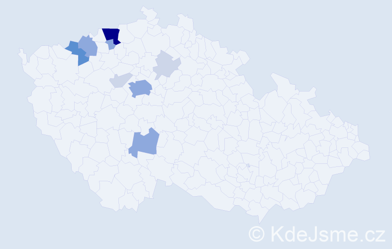 Příjmení: 'Vršatová', počet výskytů 31 v celé ČR