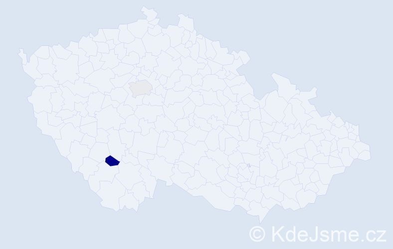 Příjmení: 'Cherniavskyi', počet výskytů 2 v celé ČR