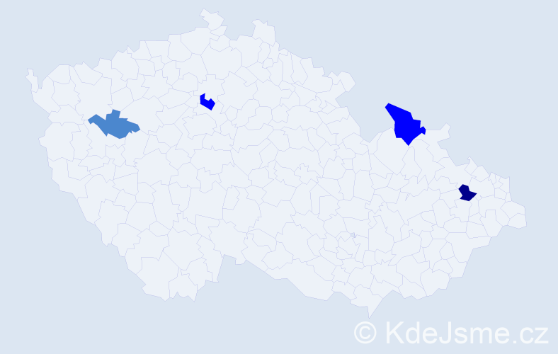 Příjmení: 'Potoki', počet výskytů 8 v celé ČR