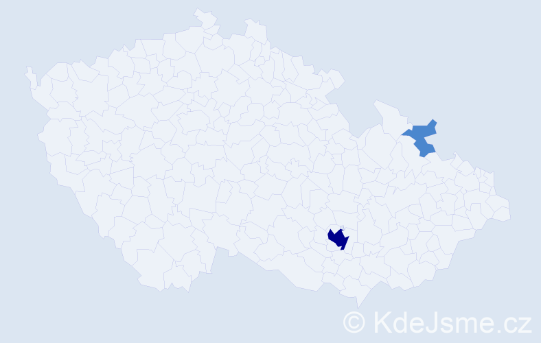 Příjmení: 'Langauf', počet výskytů 6 v celé ČR