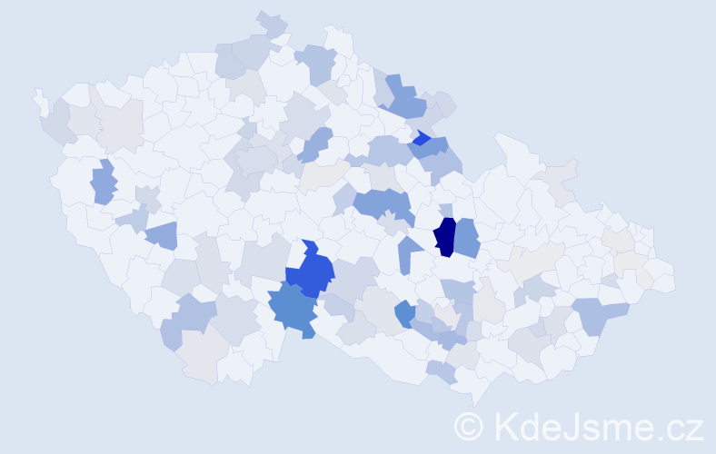 Příjmení: 'Houser', počet výskytů 347 v celé ČR