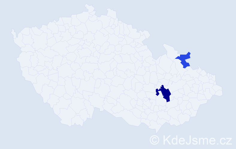Příjmení: 'Kukunaras', počet výskytů 8 v celé ČR