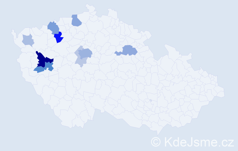 Příjmení: 'Krepindl', počet výskytů 33 v celé ČR