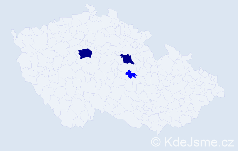 Příjmení: 'Matteiová', počet výskytů 5 v celé ČR