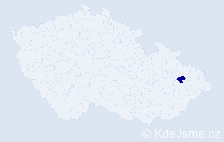 Příjmení: 'Copeland', počet výskytů 1 v celé ČR