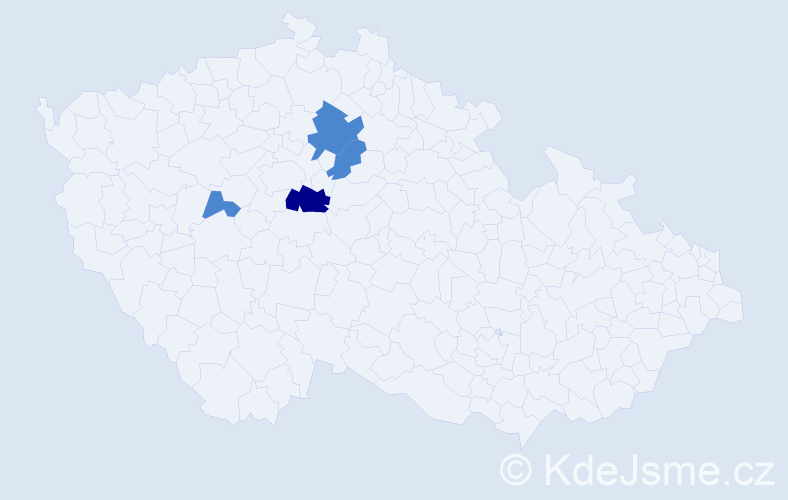 Příjmení: 'Motuz', počet výskytů 6 v celé ČR