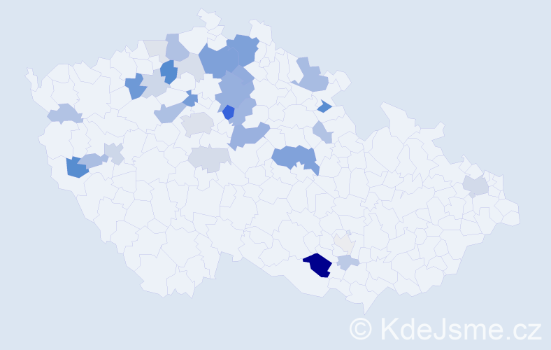 Příjmení: 'Svatušková', počet výskytů 94 v celé ČR