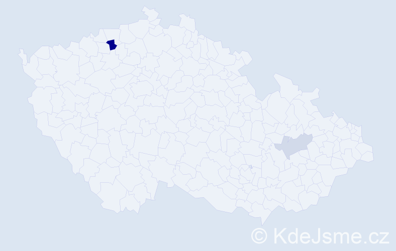Příjmení: 'Bezoldová', počet výskytů 4 v celé ČR
