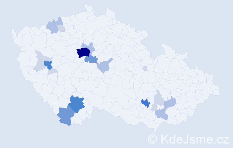 Příjmení: 'Wohlgemuthová', počet výskytů 66 v celé ČR