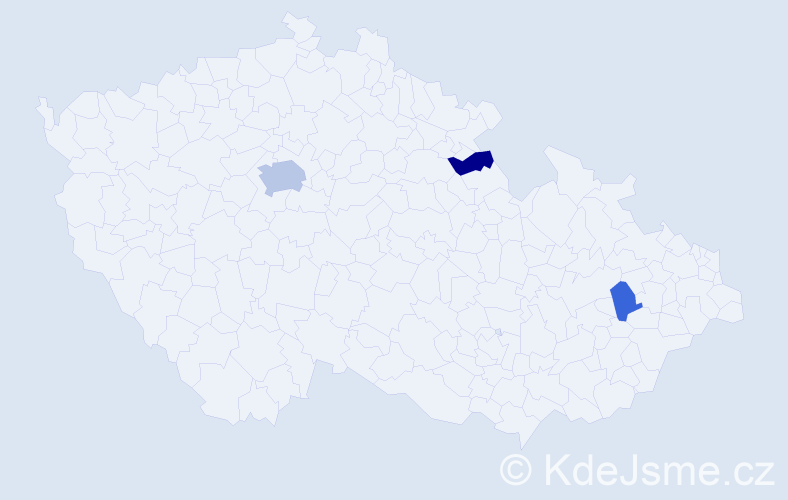 Příjmení: 'Sullivanová', počet výskytů 6 v celé ČR