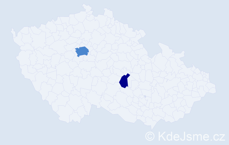 Příjmení: 'Guličuková', počet výskytů 4 v celé ČR