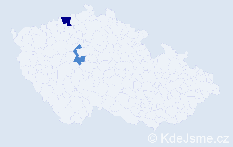 Příjmení: 'Efe', počet výskytů 4 v celé ČR
