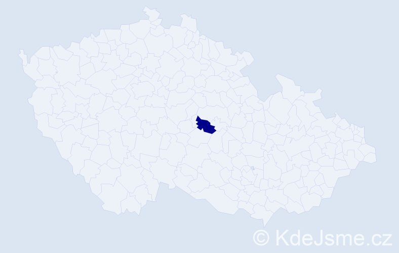 Příjmení: 'Kankarová', počet výskytů 1 v celé ČR