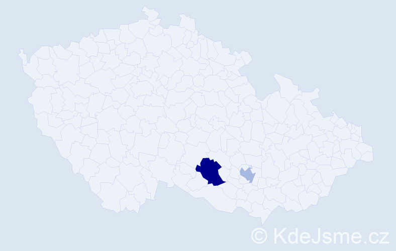 Příjmení: 'Kašiárová', počet výskytů 3 v celé ČR