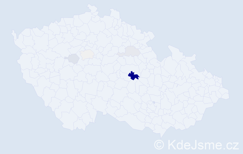 Příjmení: 'Šally', počet výskytů 13 v celé ČR