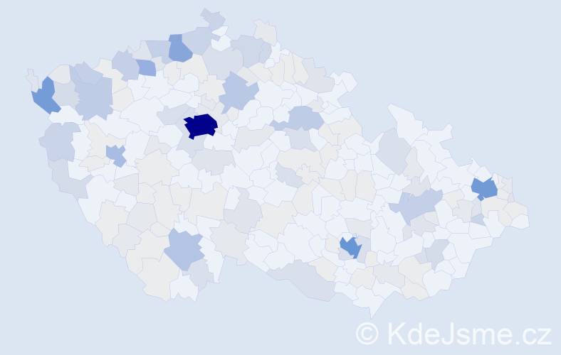 Příjmení: 'Le', počet výskytů 503 v celé ČR