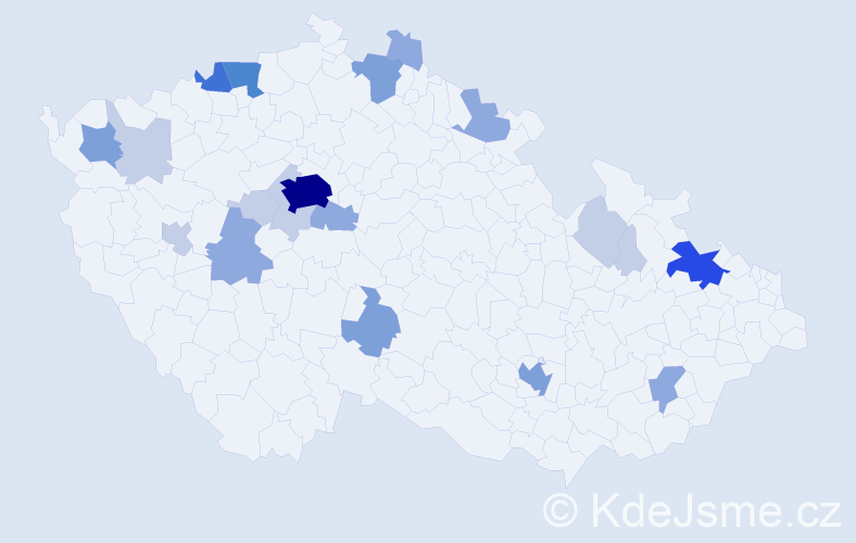 Příjmení: 'Dietrich', počet výskytů 59 v celé ČR