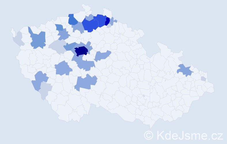 Příjmení: 'Štekrová', počet výskytů 94 v celé ČR