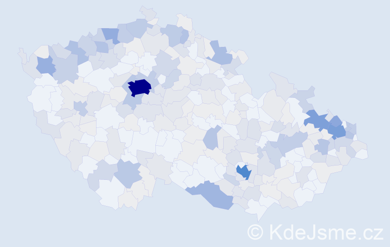 Příjmení: 'Weissová', počet výskytů 1008 v celé ČR