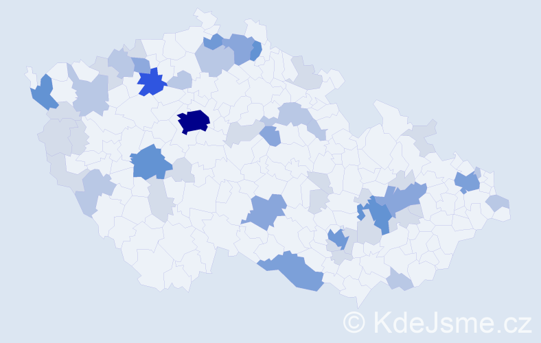 Příjmení: 'Funk', počet výskytů 138 v celé ČR