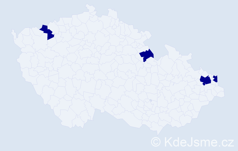 Příjmení: 'Oczkowski', počet výskytů 4 v celé ČR