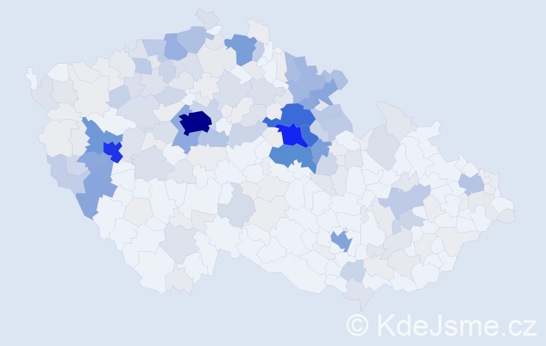 Příjmení: 'Schejbalová', počet výskytů 1135 v celé ČR