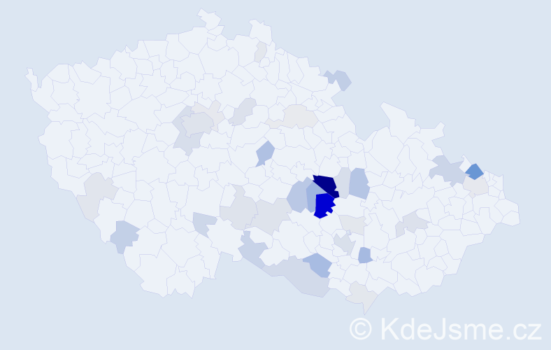Příjmení: 'Zbytovský', počet výskytů 98 v celé ČR