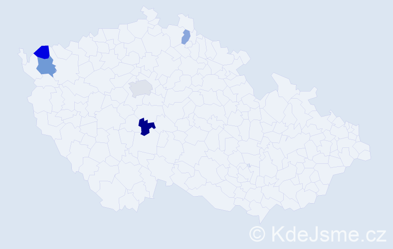 Příjmení: 'Rungeová', počet výskytů 7 v celé ČR