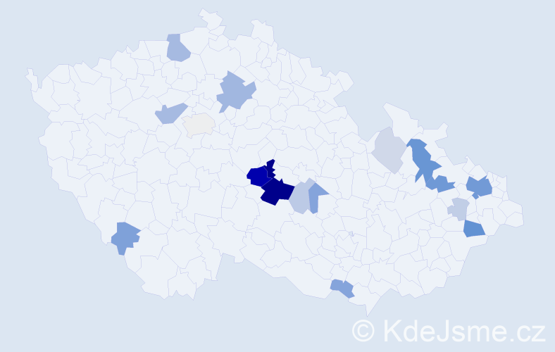 Příjmení: 'Neuvirthová', počet výskytů 52 v celé ČR