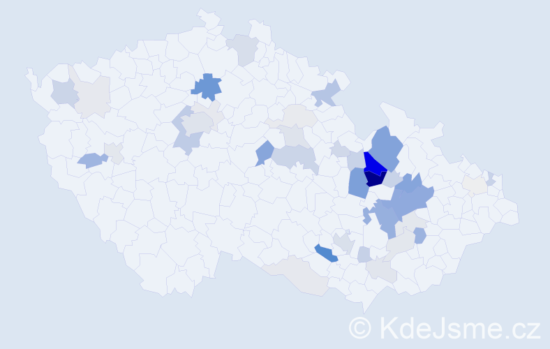 Příjmení: 'Weinlich', počet výskytů 138 v celé ČR